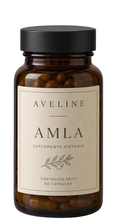 Frasco de Aveline Amla, 60 cápsulas
